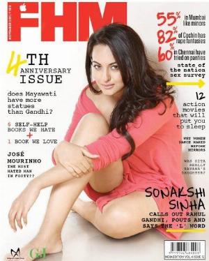 Sonakshi sinha FHM nov 2012.jpg FHM Hot Bollywood Magazine Covers